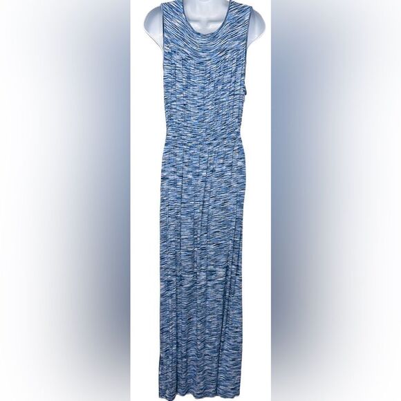 Spense Sleeveless Maxi‎ Dress Size Medium Blue & White Pattern - Picture 8 of 16